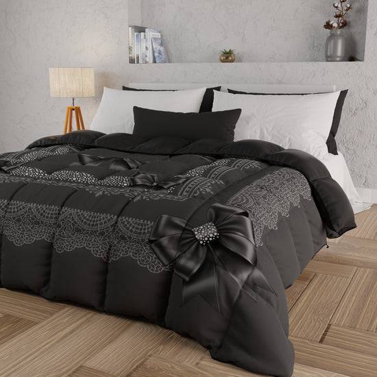 PETTI Piumone, Trapunta Matrimoniale, Singola, Piazza E Mezza, Fiocco Diamanti