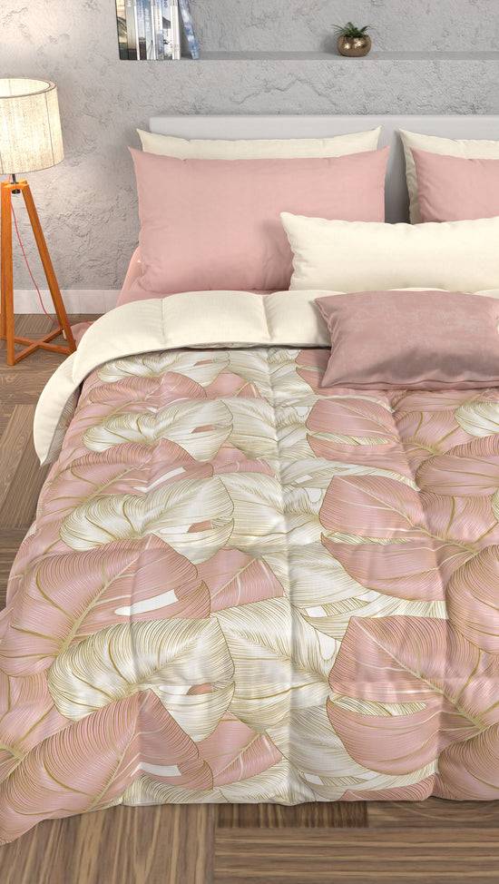 PETTI Piumone, Trapunta Matrimoniale, Singola, Piazza E Mezza Tropical 05 Cipria