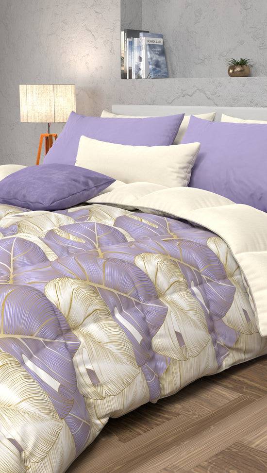 PETTI Piumone, Trapunta Matrimoniale, Singola, Piazza E Mezza Tropical 05 Lilla