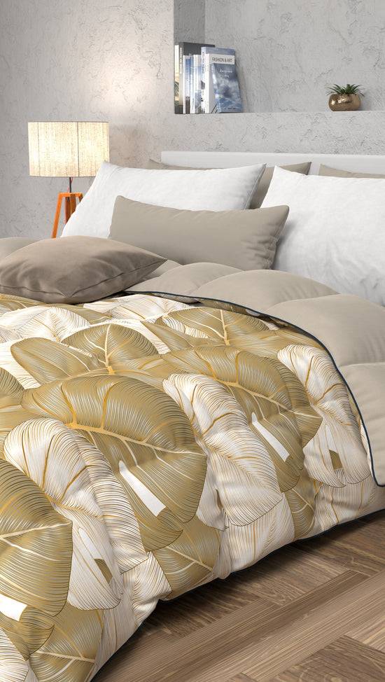 PETTI Piumone, Trapunta Matrimoniale, Singola, Piazza E Mezza Tropical 05 Tortora