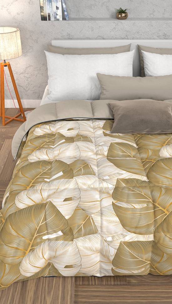 PETTI Piumone, Trapunta Matrimoniale, Singola, Piazza E Mezza Tropical 05 Tortora