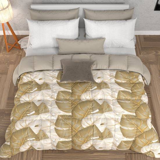 PETTI Piumone, Trapunta Matrimoniale, Singola, Piazza E Mezza Tropical 05 Tortora