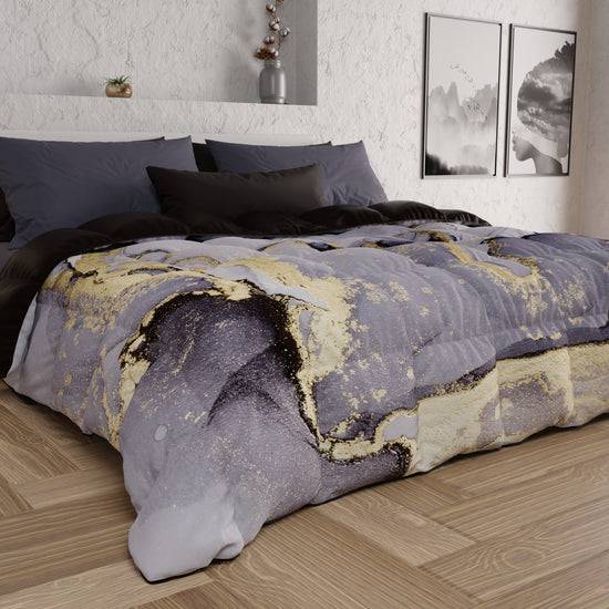 PETTI Piumone, Trapunta Matrimoniale, Singola, Piazza E Mezza, Marble-GrigioS