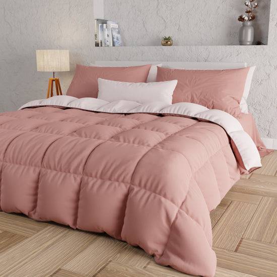 PETTI Piumone Trapunta Matrimoniale, Singola, Piazza E Mezza, Cipria