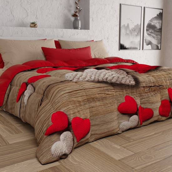 PETTI Piumone, Trapunta Matrimoniale, Singola, Piazza E Mezza, Cuore