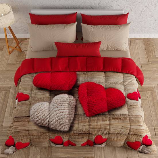 PETTI Piumone, Trapunta Matrimoniale, Singola, Piazza E Mezza, Cuore