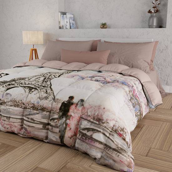 PETTI Piumone, Trapunta Matrimoniale, Singola, Piazza E Mezza, Paris, Parigi Torre Eiffel