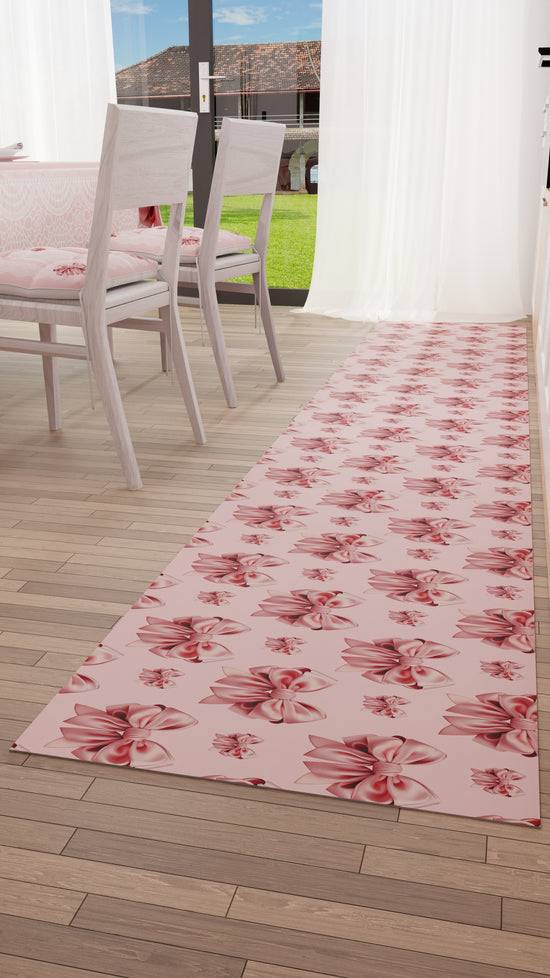 PETTI Tappeto Cucina Antiscivolo Passatoia Cucina Lavabile, Cucina Fiocco Rosa