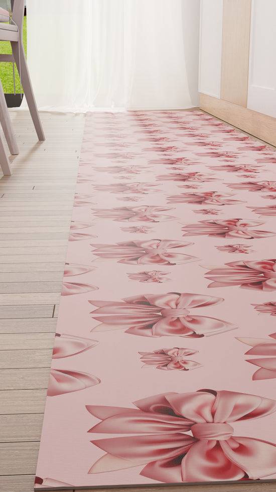 PETTI Tappeto Cucina Antiscivolo Passatoia Cucina Lavabile, Cucina Fiocco Rosa