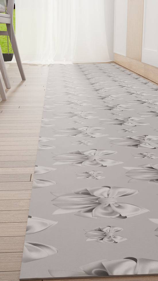 PETTI Tappeto Cucina Antiscivolo Passatoia Cucina Lavabile, Cucina Fiocco Grigio