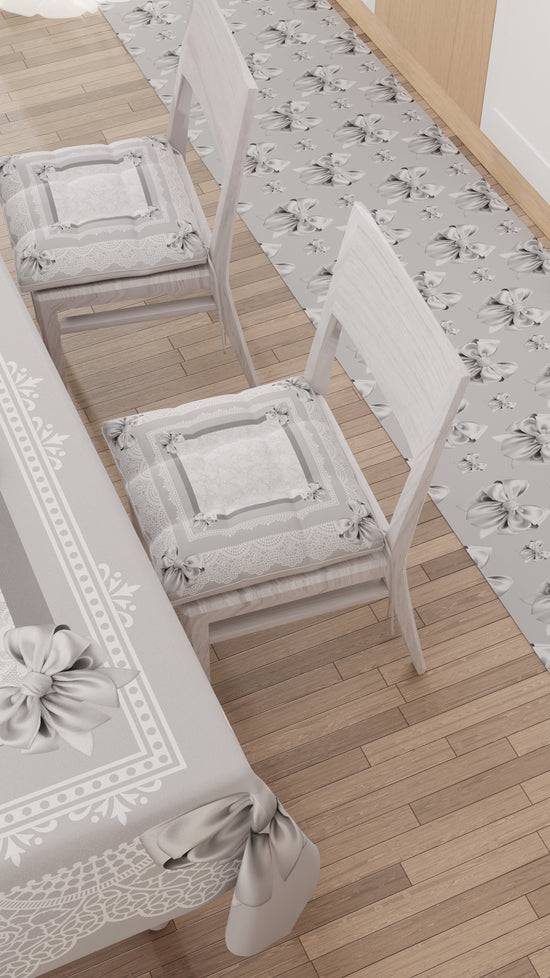 PETTI Tappeto Cucina Antiscivolo Passatoia Cucina Lavabile, Cucina Fiocco Grigio