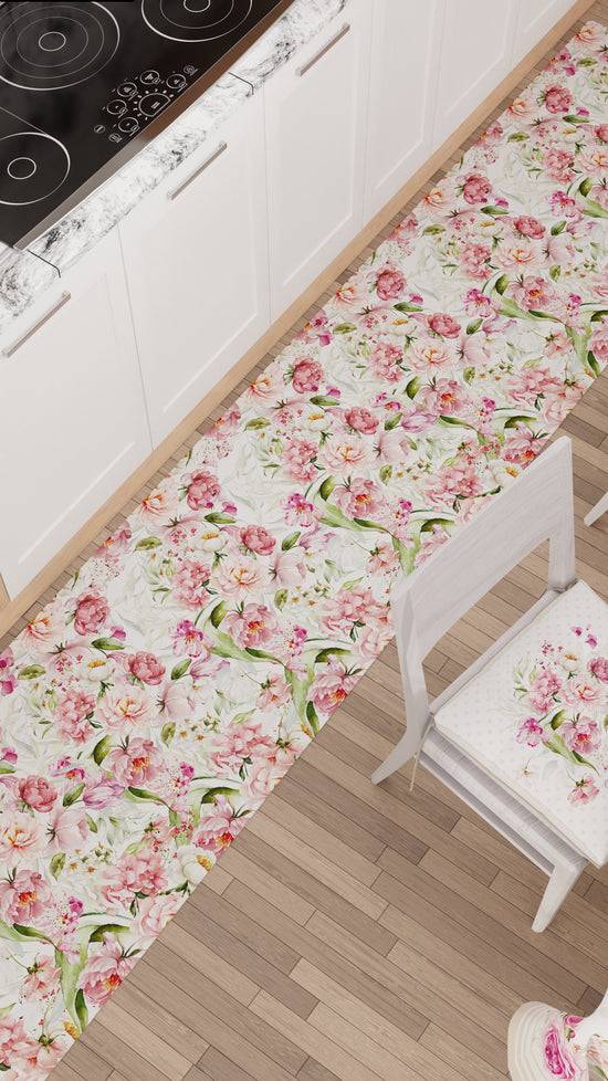 PETTI Tappeto Cucina Antiscivolo Passatoia Cucina lavabile, Cucina Shabby Pois