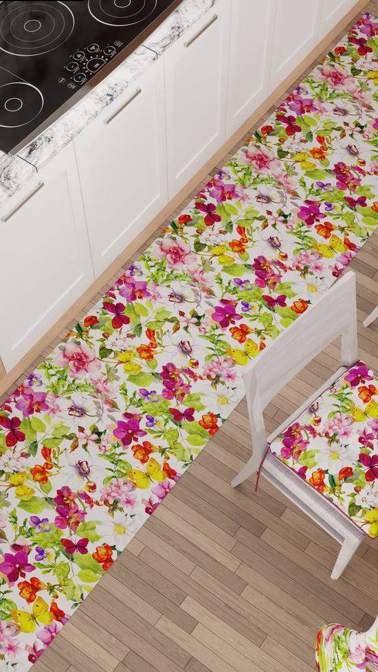 PETTI Tappeto Cucina Antiscivolo Passatoia Cucina lavabile, Cucina Farfalle