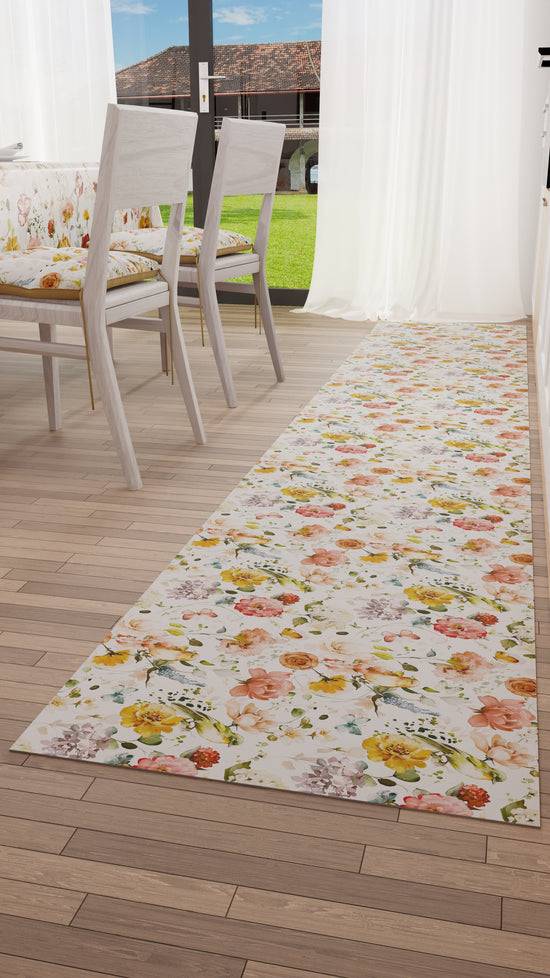 PETTI Tappeto Cucina Antiscivolo Passatoia Cucina Lavabile, Floreale-06