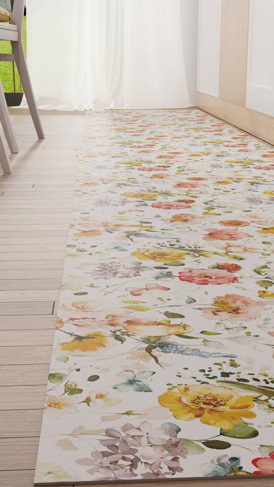 PETTI Tappeto Cucina Antiscivolo Passatoia Cucina Lavabile, Floreale-06