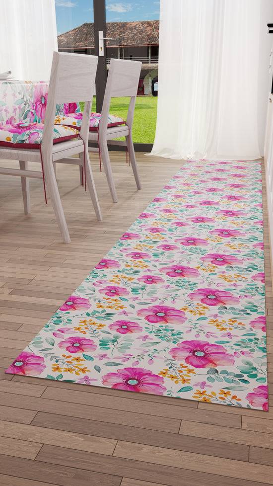 PETTI Tappeto Cucina Antiscivolo Passatoia Cucina Lavabile, Floreale-01