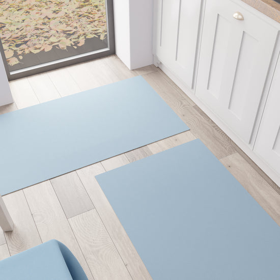 PETTI Tappeto Cucina, Passatoia Cucina, Tinta Unita Azzurro