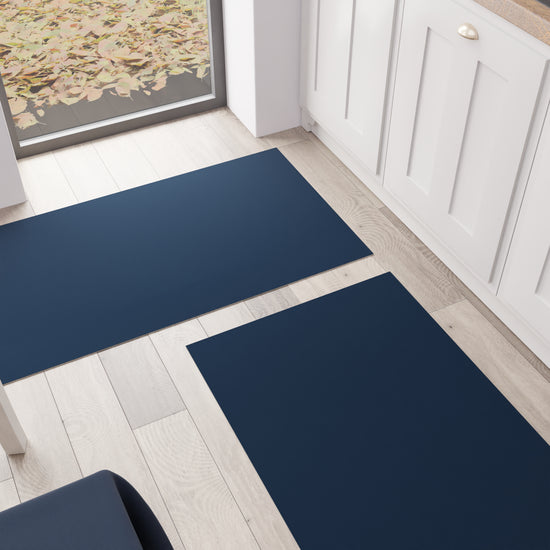PETTI Tappeto Cucina, Passatoia Cucina, Tinta Unita Blu Marino