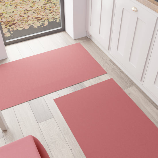PETTI Tappeto Cucina, Passatoia Cucina, Tinta Unita Corallo