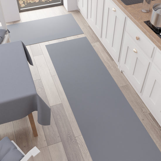 PETTI Tappeto Cucina Passatoia Cucina Tinta Unita Grigio