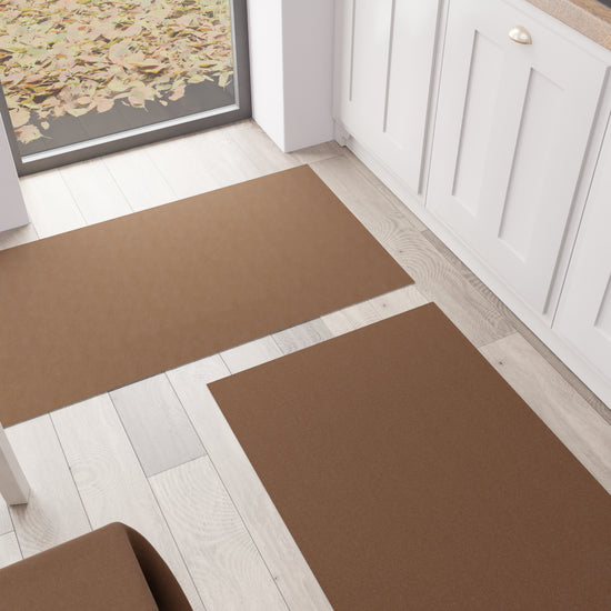 PETTI Tappeto Cucina Passatoia Cucina Tinta Unita Marrone