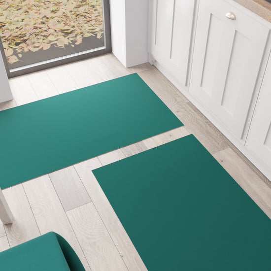 PETTI Tappeto Cucina Passatoia Cucina Tinta Unita Verde Ottanio