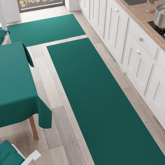 PETTI Tappeto Cucina Passatoia Cucina Tinta Unita Verde Ottanio