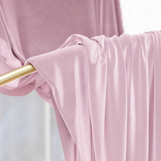 PETTI Tenda A Pannello In Velluto Per Interni Con Anelli, 140x280 Cm, Rosa