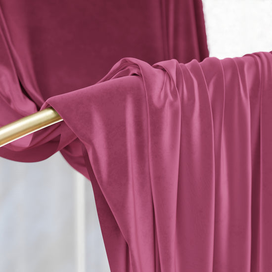 PETTI Tenda A Pannello In Velluto Per Interni Con Anelli, 140x280 Cm, Fucsia