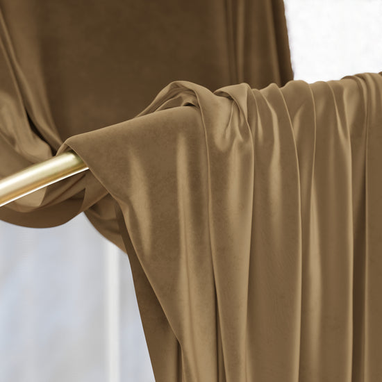 PETTI Tenda A Pannello In Velluto Per Interni Con Anelli, 140x280 Cm, Tortora