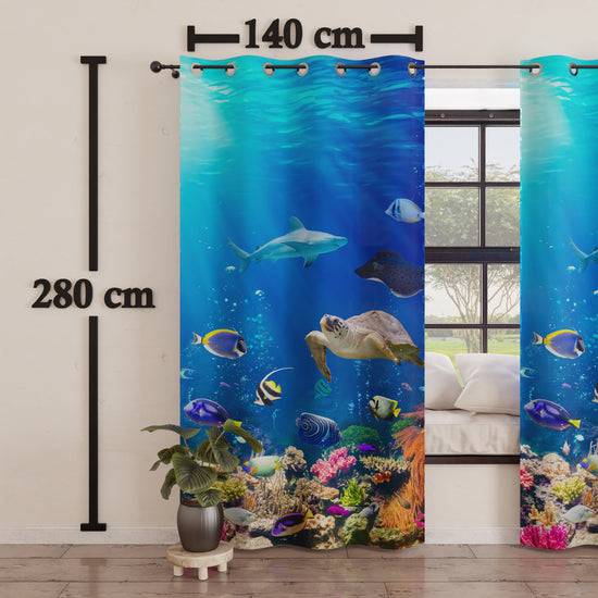 PETTI Tenda Arredo Da Interno A Pannelli Con Anelli Acquario