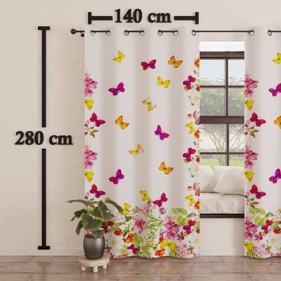 PETTI Tenda Arredo Da Interno A Pannelli Con Anelli Farfalle