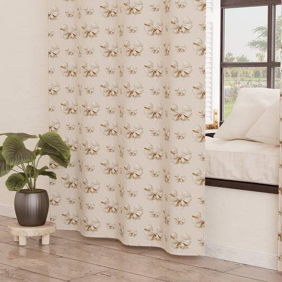 PETTI Tenda Arredo Da Interno A Pannelli Con Anelli Fiocco Beige