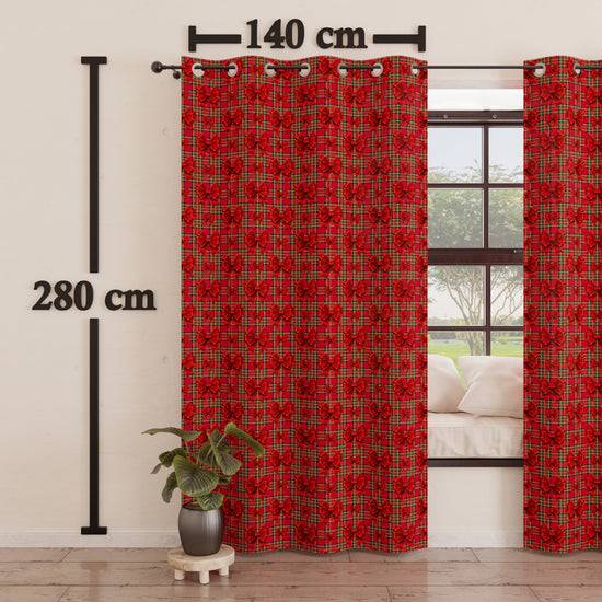 PETTI Tenda Arredo Da Interno A Pannelli Con Anelli Fiocco Tartan, Fantasia Scozzese