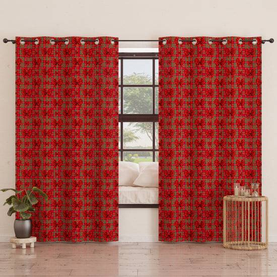 PETTI Tenda Arredo da Interno a Pannelli con Anelli Fiocco Tartan, Fantasia Scozzese