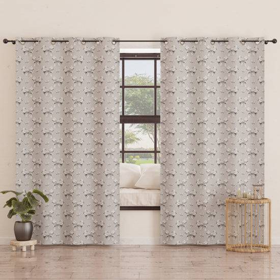 PETTI Tenda Arredo da Interno a Pannelli con Anelli Fiocco Grigio