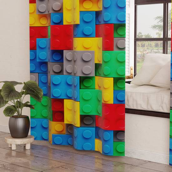 PETTI Tenda Arredo Da Interno A Pannelli Con Anelli Mattoncini