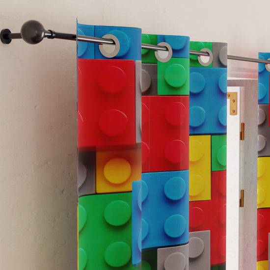 PETTI Tenda Arredo Da Interno A Pannelli Con Anelli Mattoncini