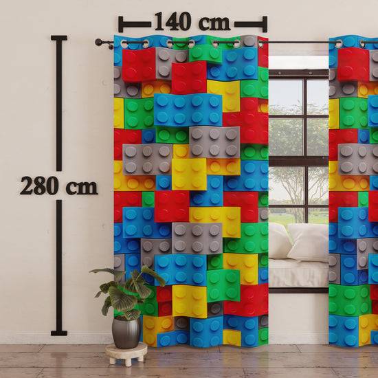 PETTI Tenda Arredo Da Interno A Pannelli Con Anelli Mattoncini