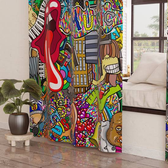 PETTI Tenda Arredo Da Interno A Pannelli Con Anelli Murales