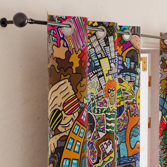 PETTI Tenda Arredo Da Interno A Pannelli Con Anelli Murales