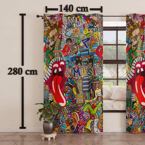 PETTI Tenda Arredo Da Interno A Pannelli Con Anelli Murales