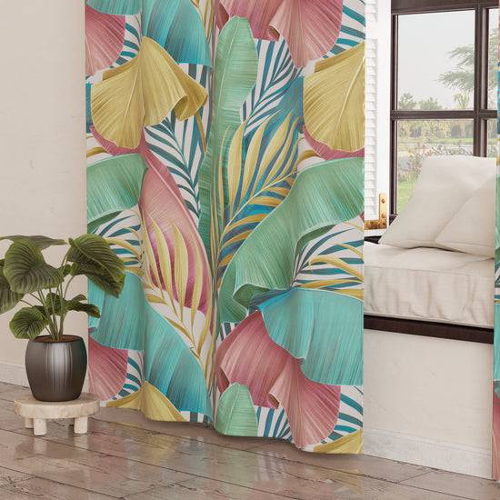 PETTI Tenda Arredo Da Interno A Pannelli Con Anelli Tropical Multicolor