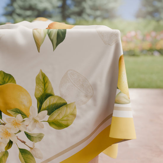 PETTI Tovaglia Da Tavola Antimacchia, Copritavolo Da Cucina Lemon 02