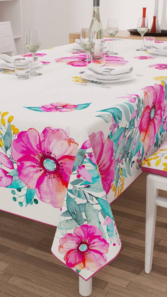 PETTI Tovaglia Da Tavola Antimacchia, Copritavolo Da Cucina, Floreale-01