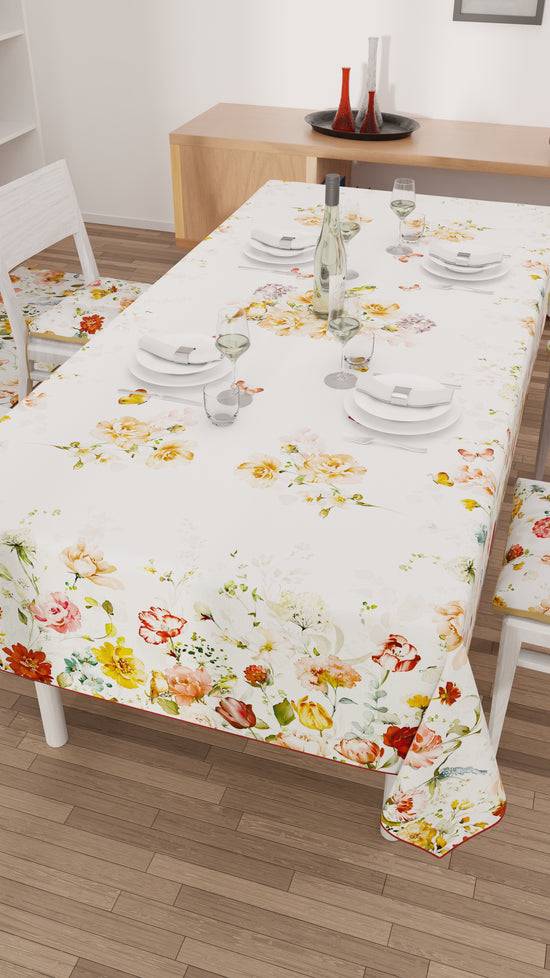 PETTI Tovaglia Da Tavola Antimacchia, Copritavolo Da Cucina, Floreale 06