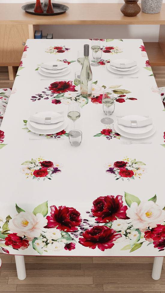 PETTI Tovaglia Da Tavola Antimacchia, Copritavolo Da Cucina, Floreale-07