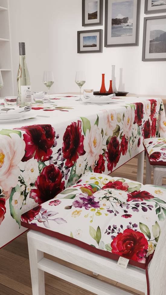 PETTI Tovaglia da tavola Antimacchia, Copritavolo da Cucina, Floreale-07