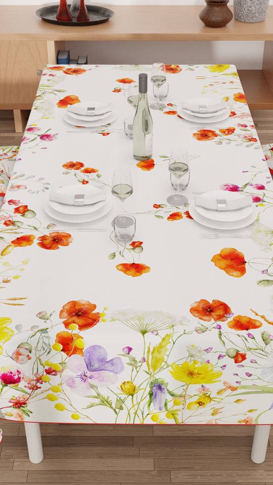 PETTI Tovaglia Da Tavola Antimacchia, Copritavolo Da Cucina, Floreale-10