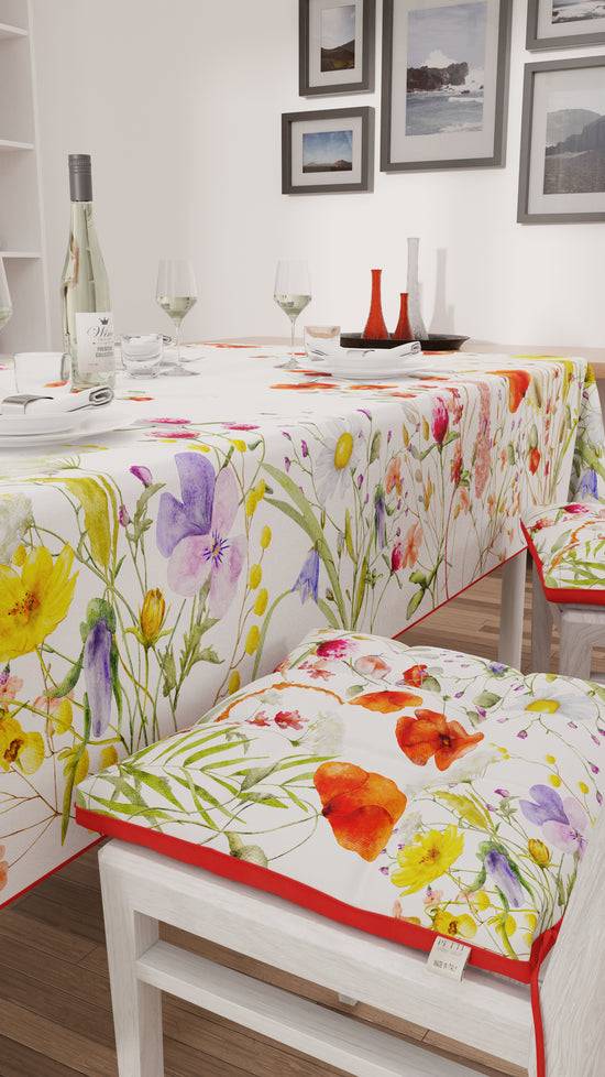 PETTI Tovaglia da tavola Antimacchia, Copritavolo da Cucina, Floreale-10